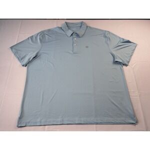 Zelos Polo Shirt Men's XXL Light Blue Athletic Stretch Casual Golf Minimalist